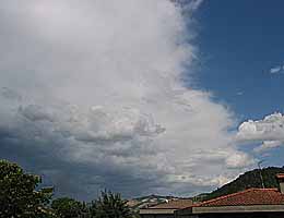 foto nuvole fine temporale